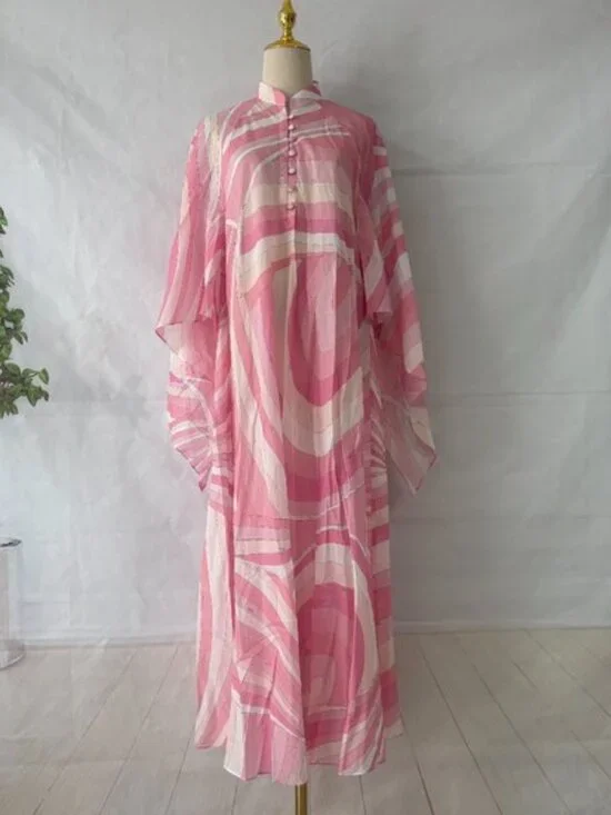 Pucci Abstract pattern cotton kaftan dress - Picture 4 of 11